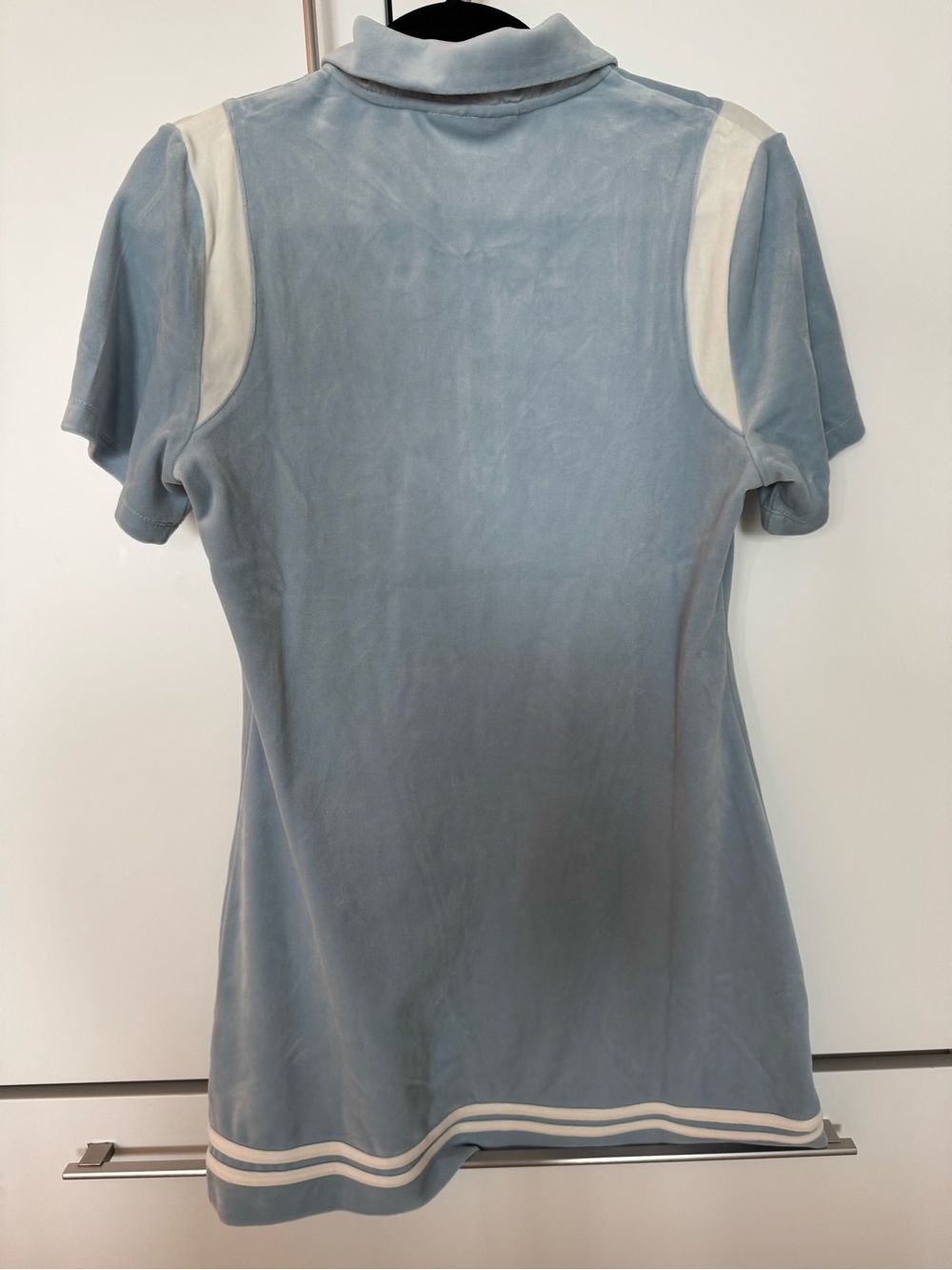 Sergio Tacchini Light Blue and White Polo Mini Dress - Picture 2 of 6